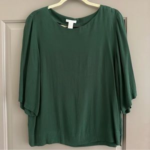 Wide, Mid-Arm Blouse